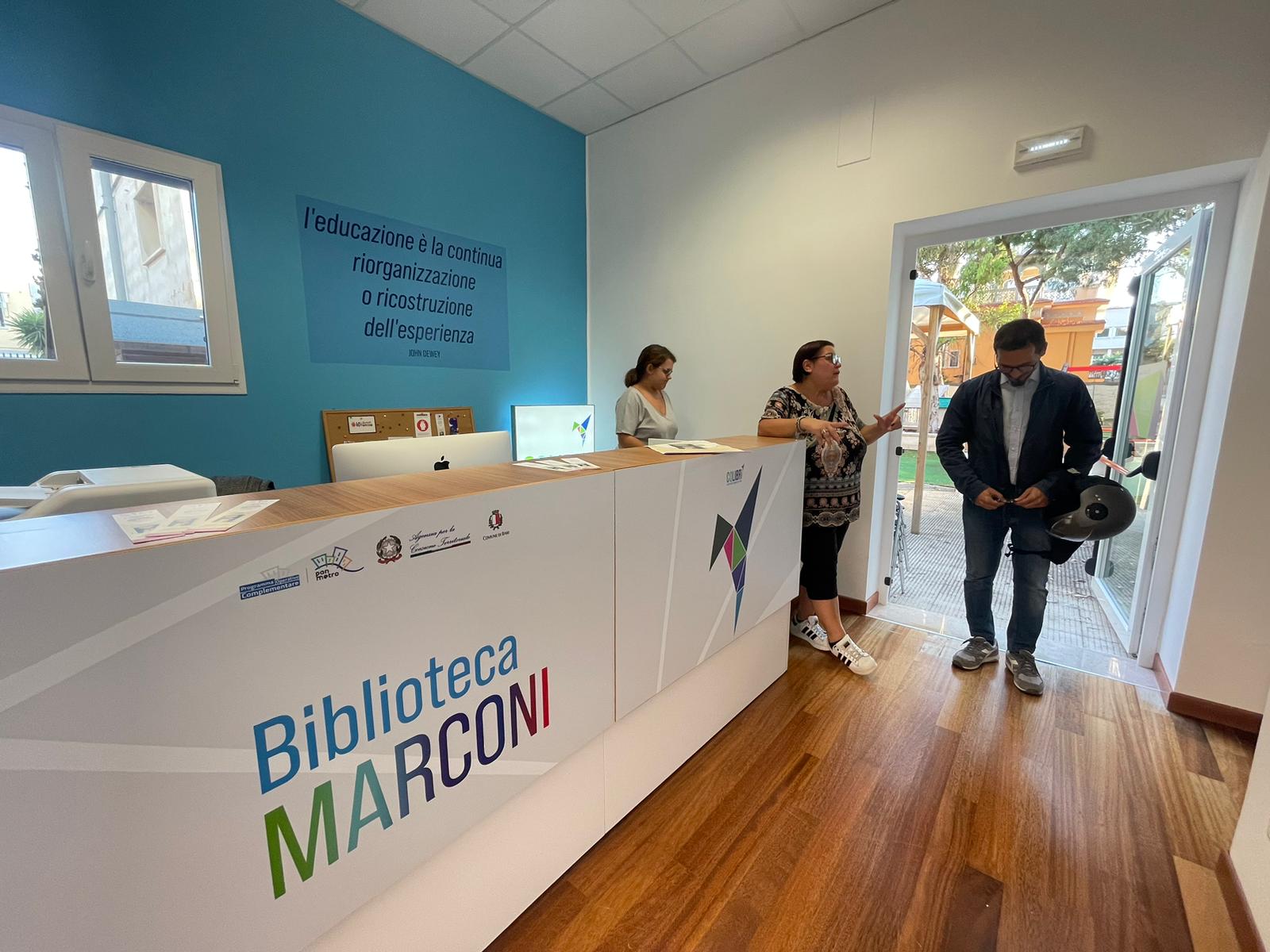 Colibrì, La rete delle biblioteche di Bari: inaugurata la biblioteca  “Marconi” presso l'I.C. Eleonora Duse